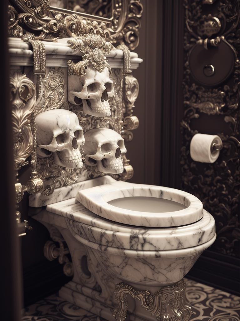 Bộ sưu tập nhà vệ sinh Halloween, Halloween skull toilet, Bồn cầu đầu lâu /Page 
